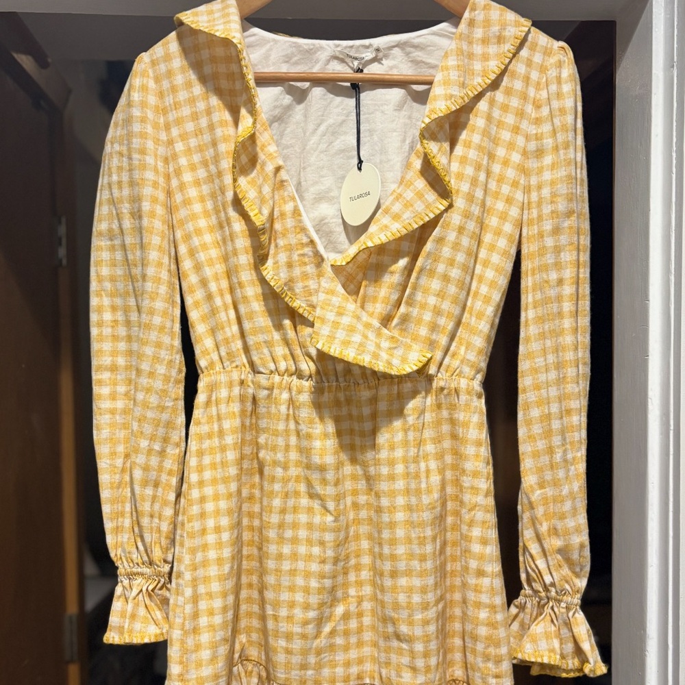 NWT Tularosa Charleston dress in yellow
